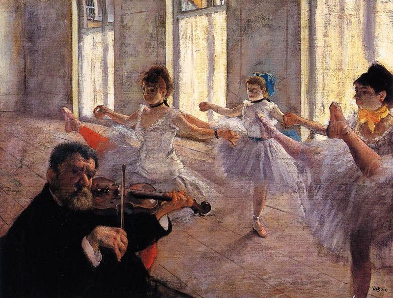 Edgar Degas Rehearsal